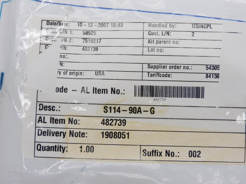 ALFA LAVAL 482739 NSMP