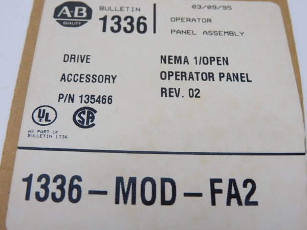 ALLEN BRADLEY 1336-MOD-FA2 135466 REV. 02 NSNP