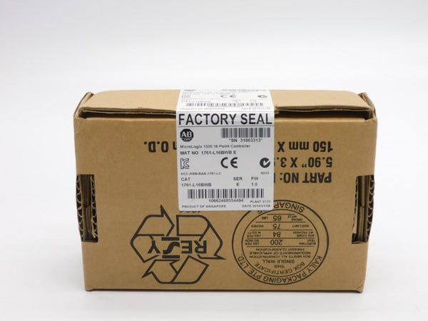 ALLEN BRADLEY 1761-L16BWB SER. E F/W 1.0 DATE: 2014 NSFS