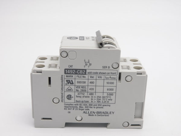 ALLEN BRADLEY 1492-CB2G320 SER. B 480VAC 32A (BK/BL) NSMP