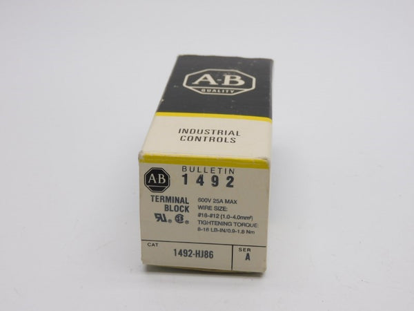 ALLEN BRADLEY 1492-HJ86 SER. A 600V 25A (BK/YL) NSMP