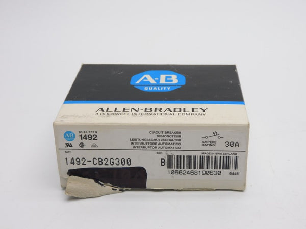 ALLEN BRADLEY 1492-CB2G300 SER. B 480VAC 30A (BK/BL) NSMP