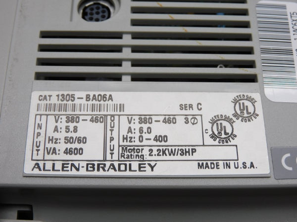 ALLEN BRADLEY 1305-BA06A SER. C 380-460V 6.0A NSNP