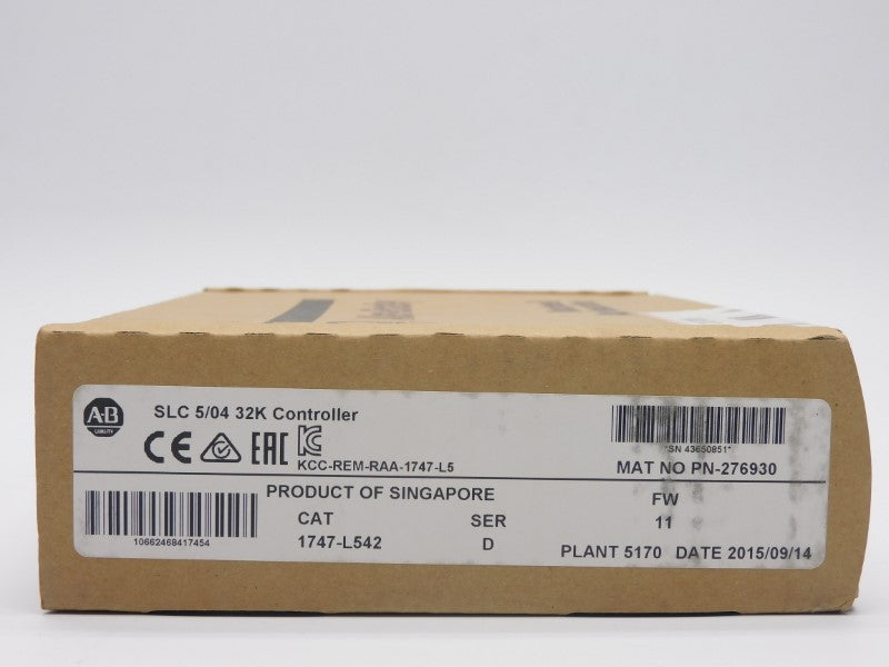 ALLEN BRADLEY 1747-L542 SER. D F/W 11 DATE: 2015 NSFS
