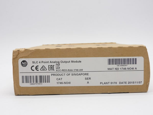 ALLEN BRADLEY 1746-NO4I SER. A DATE: 2015 NSFS