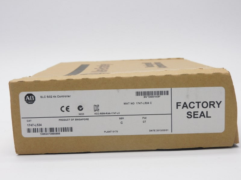 ALLEN BRADLEY 1747-L524 SER. C F/W 07 DATE: 2013 NSFS