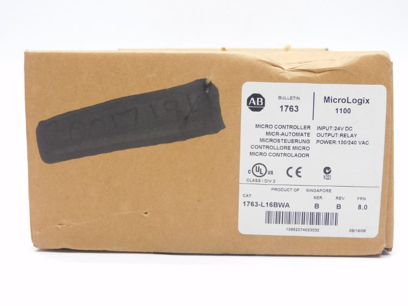ALLEN BRADLEY 1763-L16BWA SER. B F/W 8.0 100/240VAC DATE: 2008 NSFS