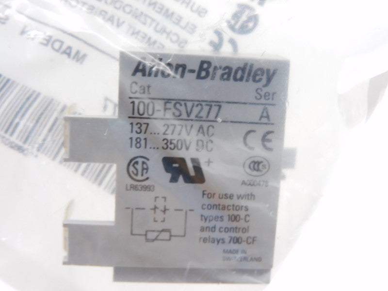 ALLEN BRADLEY 100-FSV277 SER. A 137-277VAC NSMP