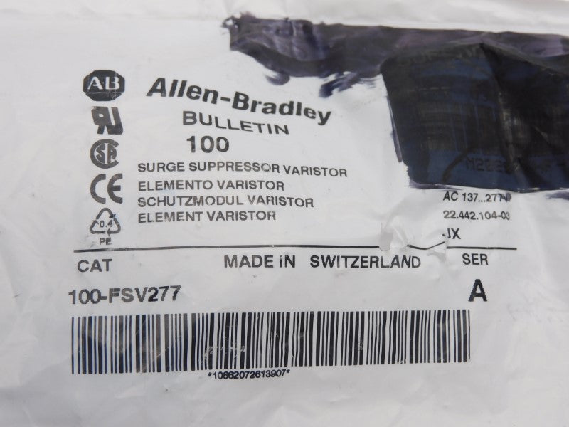 ALLEN BRADLEY 100-FSV277 SER. A 137-277VAC NSMP