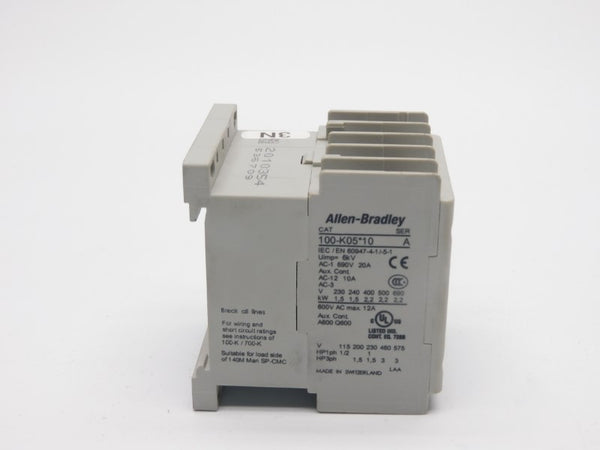 ALLEN BRADLEY 100-K05B10 SER. A 440/480V 20A (WH) NSMP