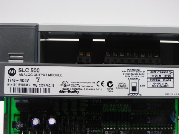 ALLEN BRADLEY 1746-NO4V SER. A 24VDC NSMP
