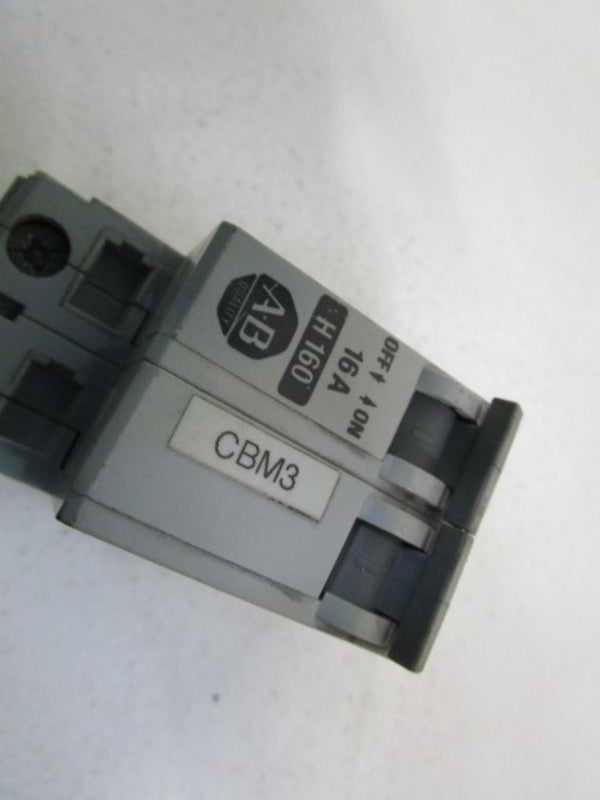 ALLEN BRADLEY 1492-CB2H160 SER. B CIRCUIT BREAKER 16A  UNMP