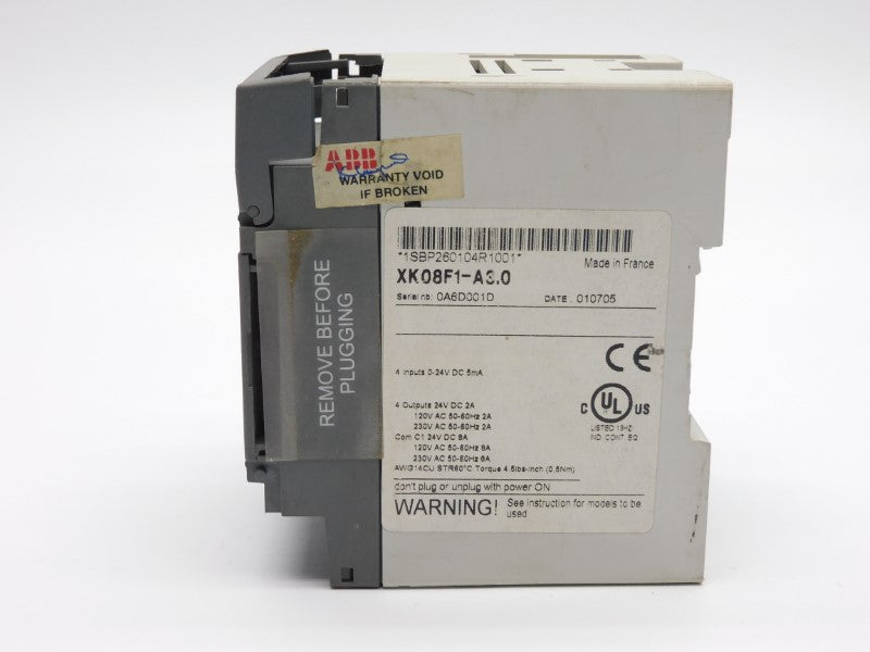 ABB 1SBP260104R1001 XK08F1-A3.0 230VAC 8A (NO DOOR/TERMINAL) UNMP