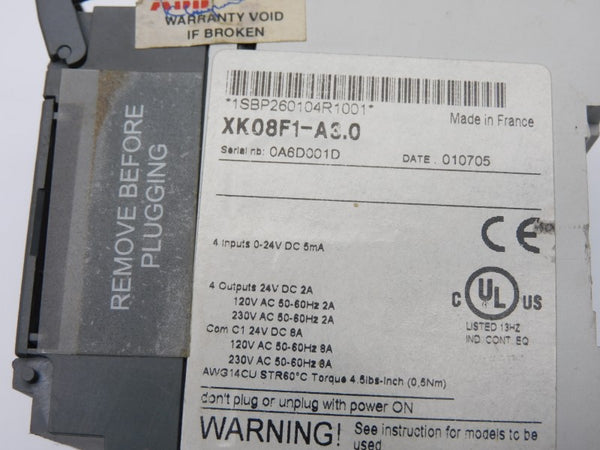 ABB 1SBP260104R1001 XK08F1-A3.0 230VAC 8A (NO DOOR/TERMINAL) UNMP