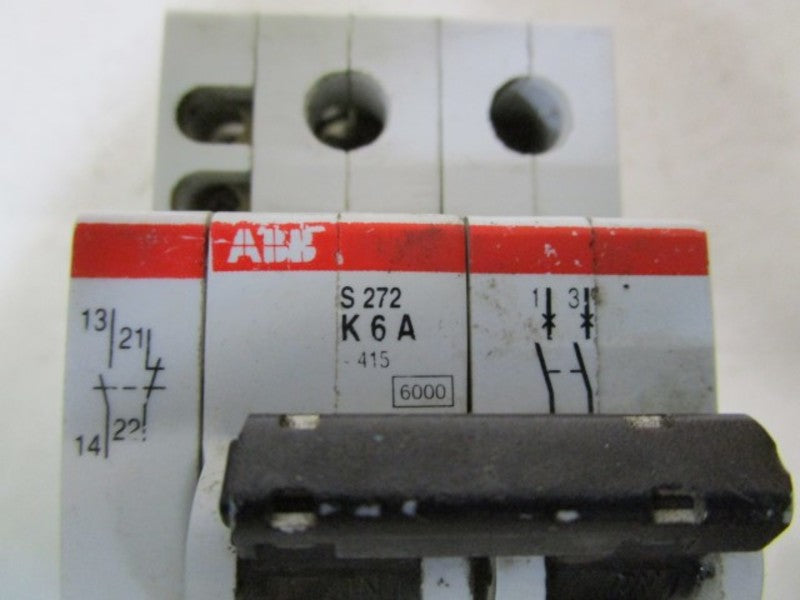 ABB S272-K6 CIRCUIT BREAKER 6A (AS PICTURED)  UNMP