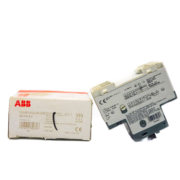 ABB 1SAM250000R1009 MS116-6.3 690VAC 4.0-6.3A NSMP