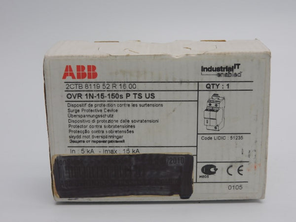 ABB 2CTB811952R1600 OVR1N-15-150SPTSUS 150V 15-150S NSMP