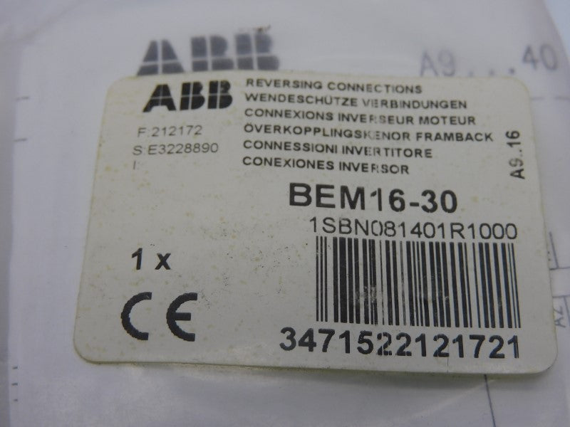 ABB 1SBN081401R1000 BEM16-30 (PKG OF 2) NSMP