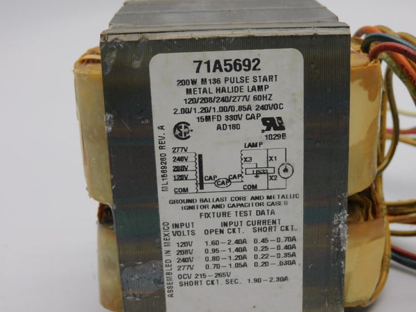 ADVANCE 71A5692-001D 277V REV. A NSMP