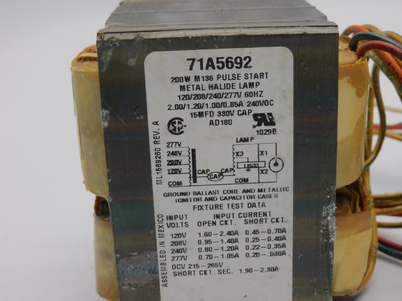 ADVANCE 71A5692-001D 277V REV. A NSMP