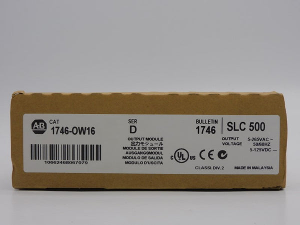 ALLEN BRADLEY 1746-OW16 SER. D 5-265VAC NSFS