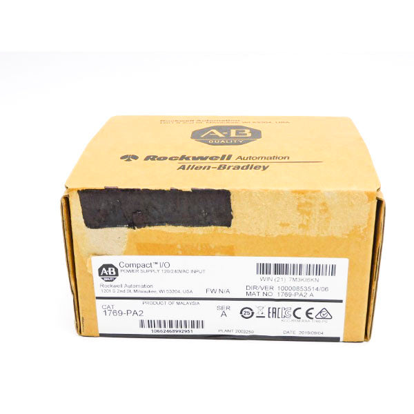 ALLEN BRADLEY 1769-PA2 SER. A 120/240VAC DATE: 2019 NSFS