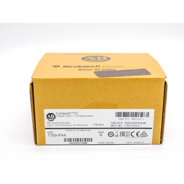 ALLEN BRADLEY 1769-PA4 SER. A 120/240VAC DATE: 2019 NSFS