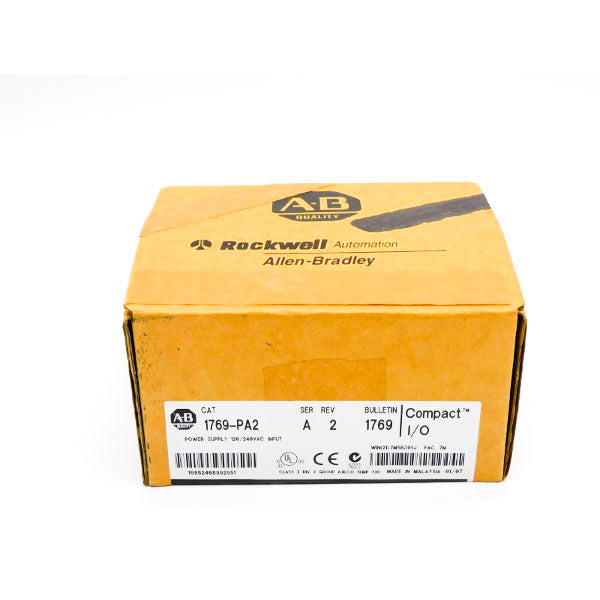 ALLEN BRADLEY 1769-PA2 SER. A 120/240VAC DATE: 2007 REV. 2 NSFS