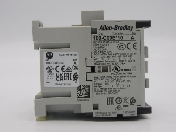 ALLEN BRADLEY 104-C09EJ22 SER. B 24VDC 20A (BR/WH) NSMP