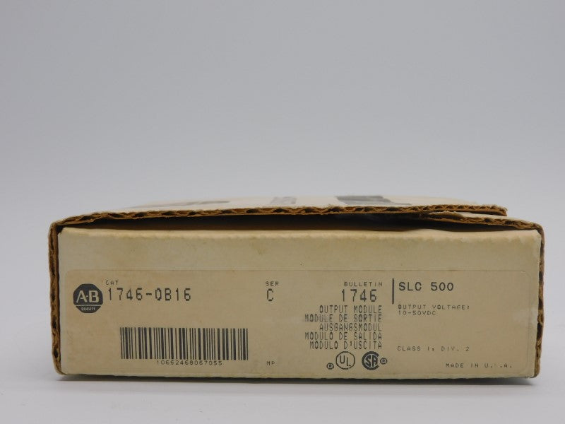 ALLEN BRADLEY 1746-OB16 SER. C 10-50VDC 0.5A NSMP