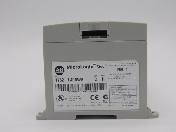 ALLEN BRADLEY 1762-L40BWA SER. C F/W 11 REV. H 24VDC NSMP
