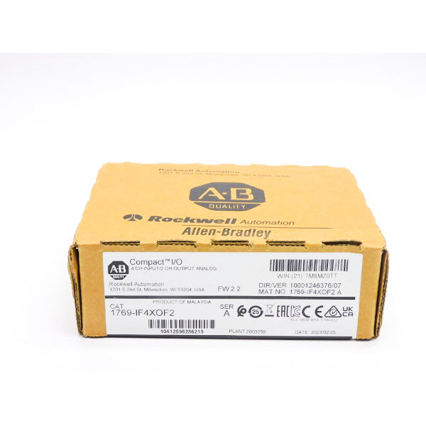 ALLEN BRADLEY 1769-IF4XOF2 SER. A F/W 2.2 DATE: 2023 NSFS