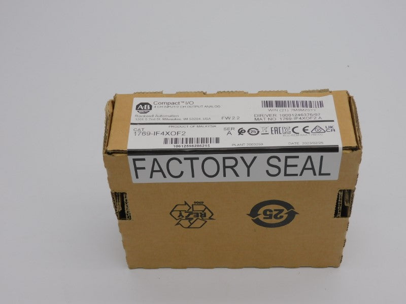 ALLEN BRADLEY 1769-IF4XOF2 SER. A F/W 2.2 DATE: 2023 NSFS
