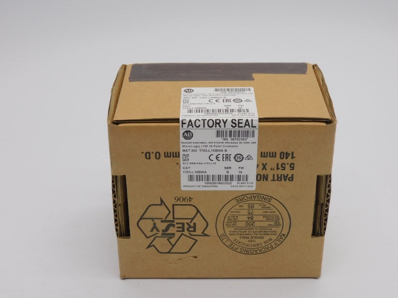 ALLEN BRADLEY 1763-L16BWA SER. B F/W 16 DATE: 2017 NSFS