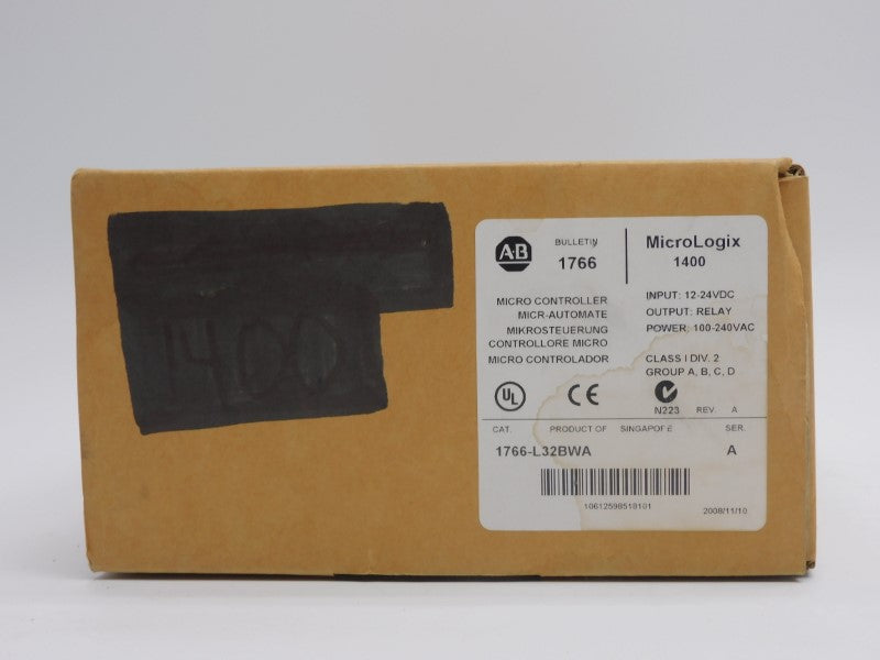 ALLEN BRADLEY 1766-L32BWA SER. A F/W 03 REV. A 100-240VAC NSMP