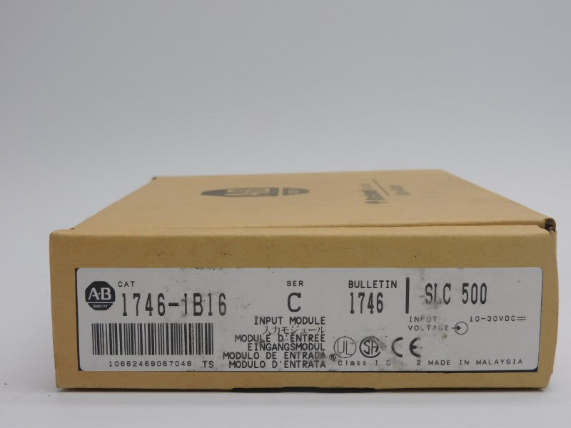 ALLEN BRADLEY 1746-IB16 SER. C 10-30VDC (NO TERMINAL) NSMP