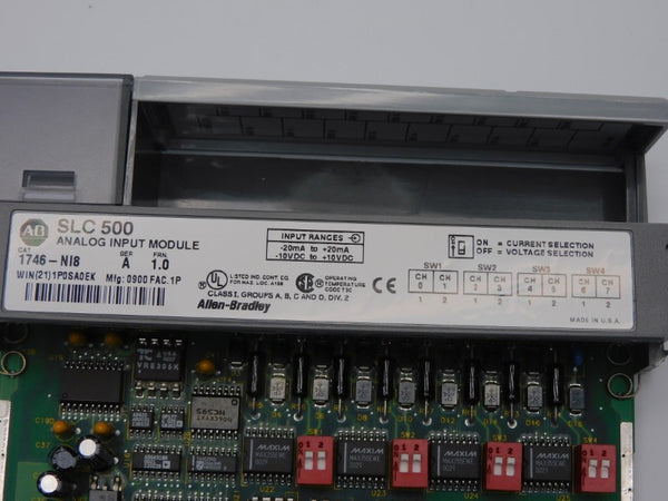ALLEN BRADLEY 1746-NI8 SER. A F/W 1.0 10VDC (NO TERMINAL) REMAN