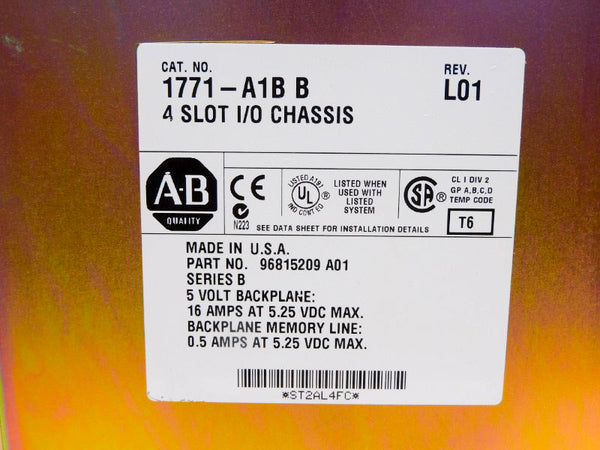 ALLEN BRADLEY 1771-A1B SER. B 5.25VDC 16 REV. L01 NSMP