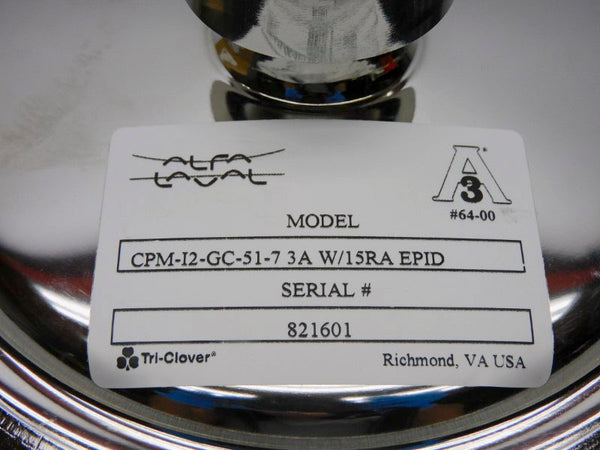 ALFA LAVAL CPM-I2-GC-51-7-3A W/ 15RA EPID 88241106 NSMP