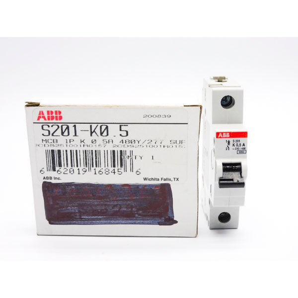 ABB 2CDS251001R0157 S201-K0.5 277V 0.5A NSMP