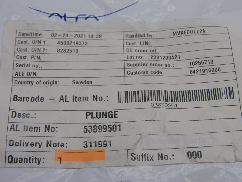 ALFA LAVAL 53899501 NSMP