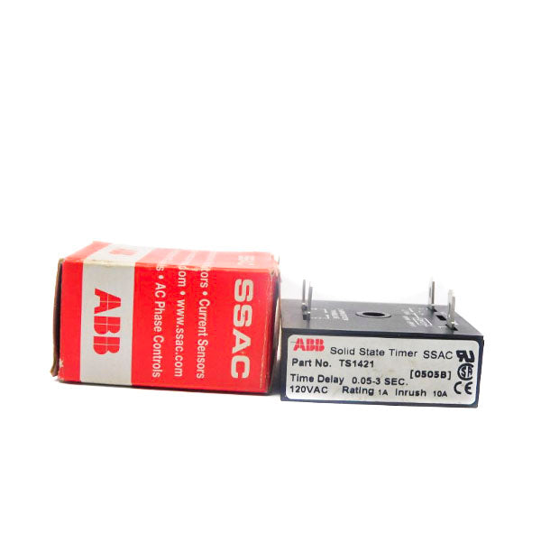 ABB TS1421 120VAC 10A 1A 0.05-3S NSMP
