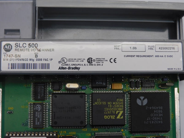ALLEN BRADLEY 1747-SN SER. B F/W 1.0B 5VDC (NO TERMINAL) UNMP