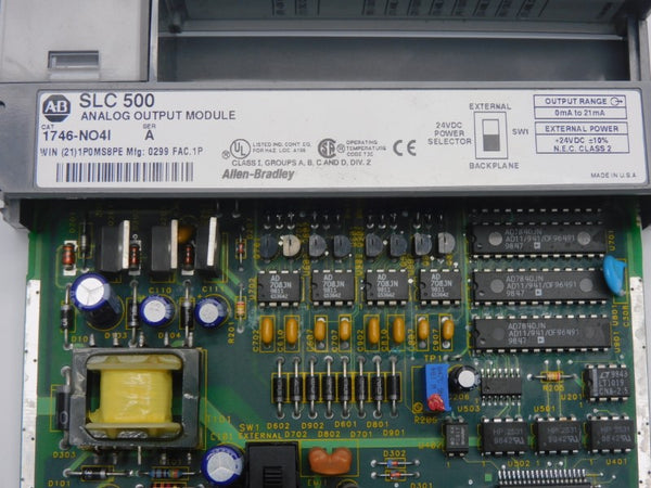 ALLEN BRADLEY 1746-NO4I SER. A 24VDC (NO TERMINAL) UNMP