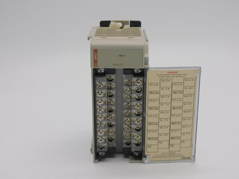 ALLEN BRADLEY 1769-IF8 SER. A F/W 1.1 VER. 04 24VDC 0.12A UNMP