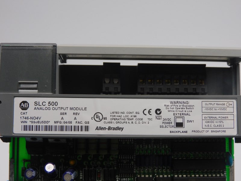 ALLEN BRADLEY 1746-NO4V SER. A REV. A 24VDC NSMP