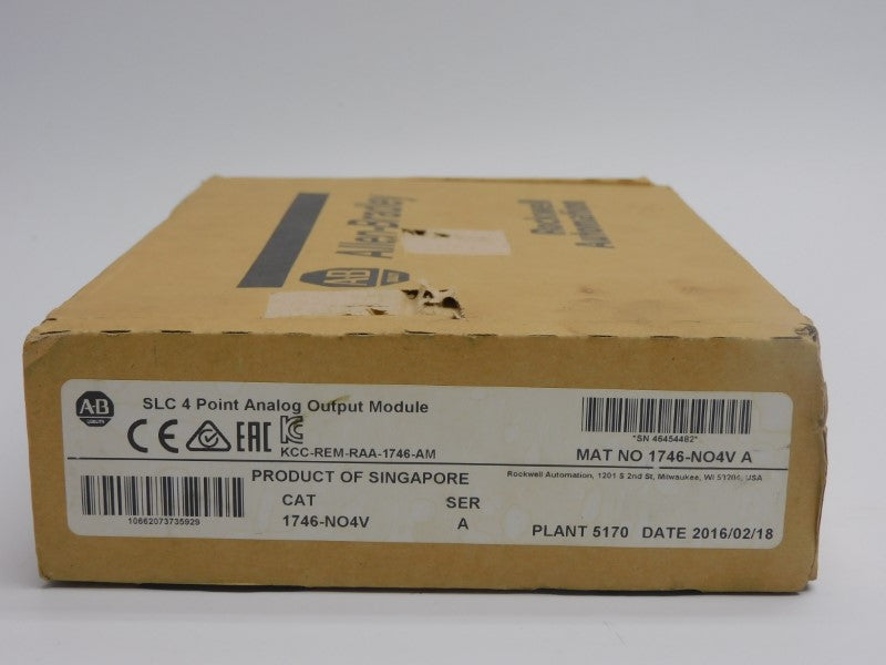 ALLEN BRADLEY 1746-NO4V SER. A REV. A 24VDC NSMP