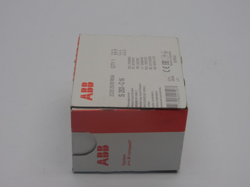 ABB 2CDS253001R0164 S203-C16 16A NSFS