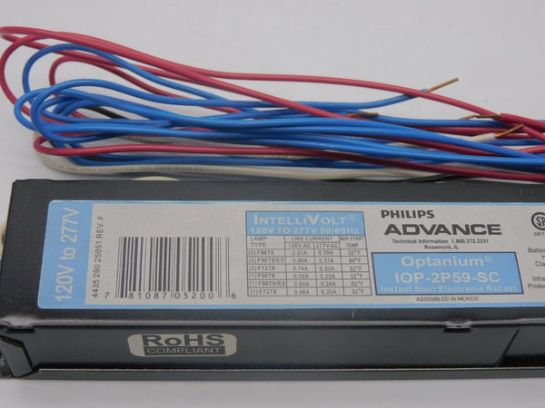 ADVANCE IOP2P59SC REV. F 120-277V 0.91A NSMP