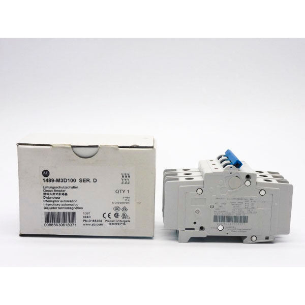 ALLEN BRADLEY 1489-M3D100 SER. D 277V 10A (WH) NSMP